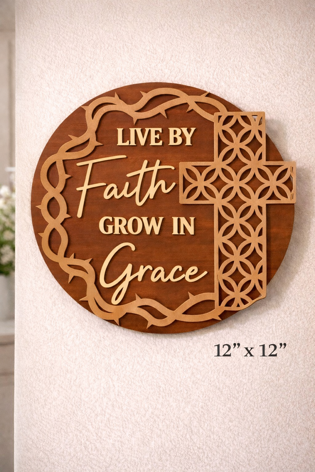 Wall decor Live by Faith