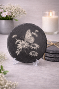 Butterfly  4” Slate Decor/Coasters